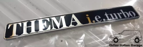 82434198 82426465 Rear Badge Scritta Lancia Thema IE Turbo S1 View Rear