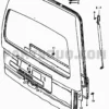 8468185510 91115428 Back Door Rubber Gasket Suzuki Super Carry Bedford Rascal View Rear