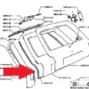 870720 8707.20 Back Door Tailgate Rubber Joint Peugeot 504 Break View Rear