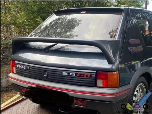 9600.1E Alettone Rear Spoiler Peugeot 205 GTI ZENDER KIT View Upper