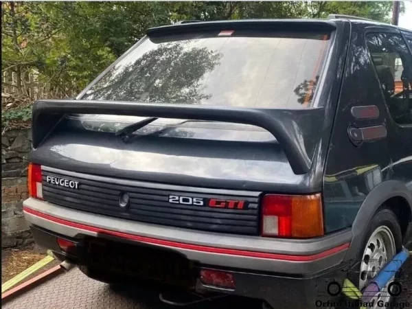 9600.1E Alettone Rear Spoiler Peugeot 205 GTI ZENDER KIT View Upper