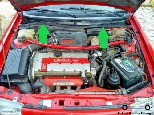90360161 - Bonnet Hood - Upper Rubber - Opel Vauxhall Astra F GSI View Rear