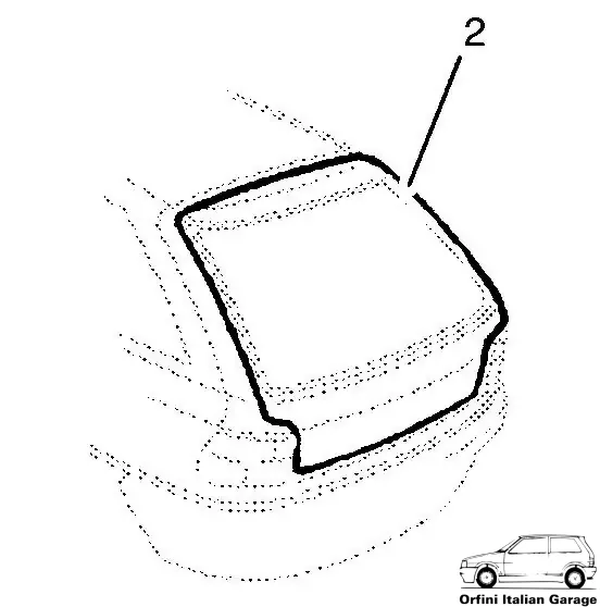 90462614 90341284 Back Door Rubber Opel Vauxhall Astra F GSI / 3 doors versions View Rear