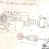 92395 Bearing Cuscinetto Dynamo Dinamo Fiat 1500 A/B/C Musone View Front