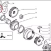 95631583 231746 Countershaft Gearbox Bearing Fiat Ducato Peugeot J5 Citroen C25 View Front