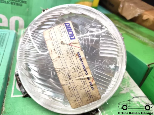 9915731 Front Headlight Light Faro Elma Fiat 850 Familiare 132 1500 625 View Front Close Up