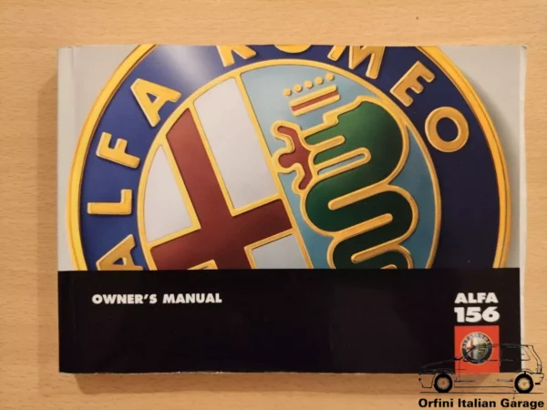 Alfa Romeo 156 - Owners Manual Handbook Libretto Uso e Manutenzione View Right