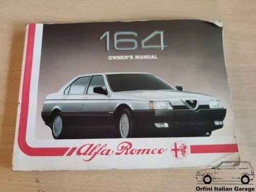 Alfa Romeo 164 - Owners Manual Handbook Libretto Uso e Manutenzione View Front