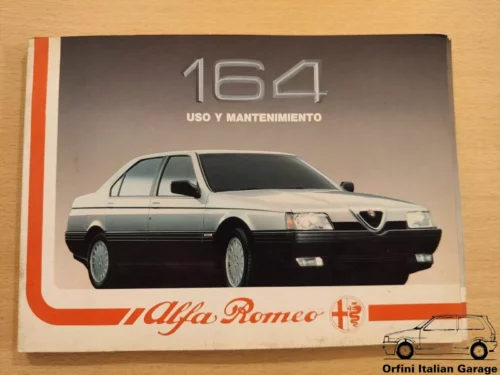 Alfa Romeo 164 - Owners Manual Handbook Libretto Uso e Manutenzione View Rear