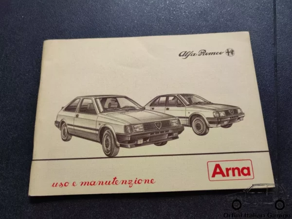 Alfa Romeo Arna - Owners Manual Handbook Libretto Uso e Manutenzione View Front