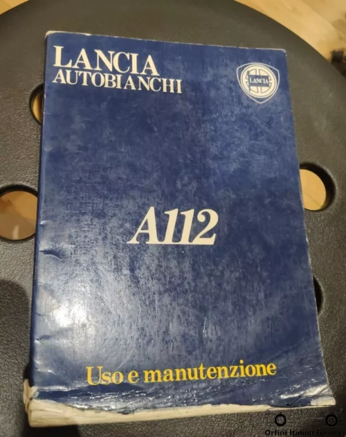 Autobianchi A112 - Owners Manual Handbook Libretto Uso e Manutenzione View Front