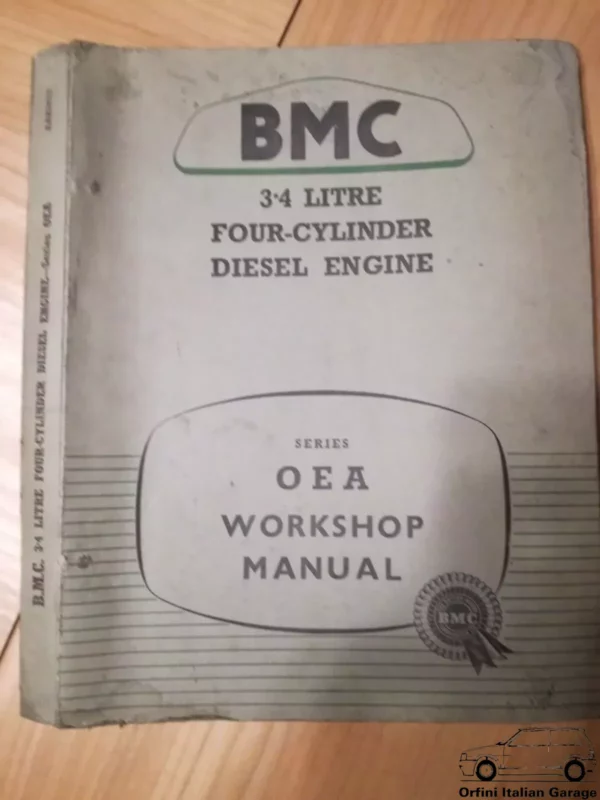 BMC 3.4 Litre OEA Diesel Engine Workshop Service Repair Operation Manual View Rear