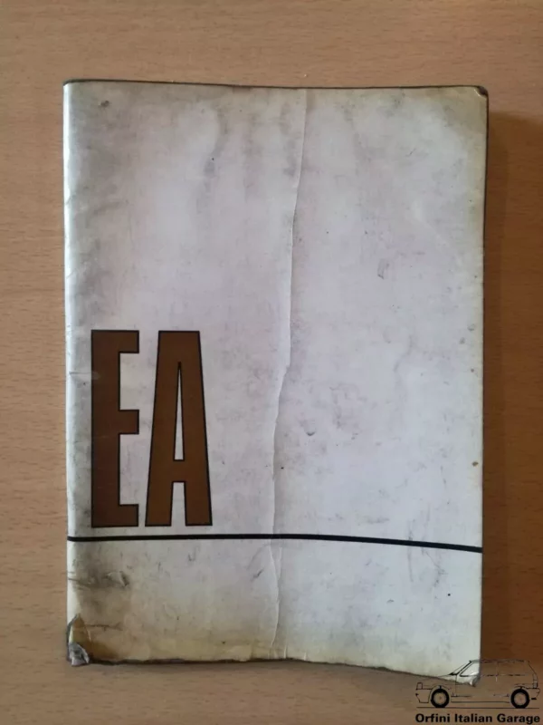 BMC EA 350 420 440 Owners Manual Driver's Handbook Libretto Entretien View Rear