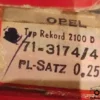 Big End Shells Bearings Bronzine Bielle -0.25 0.2mm Opel Bedford Engine View Front