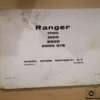 Chevrolet Ranger Owners Manual Driver's Handbook Libretto Entretien View Front
