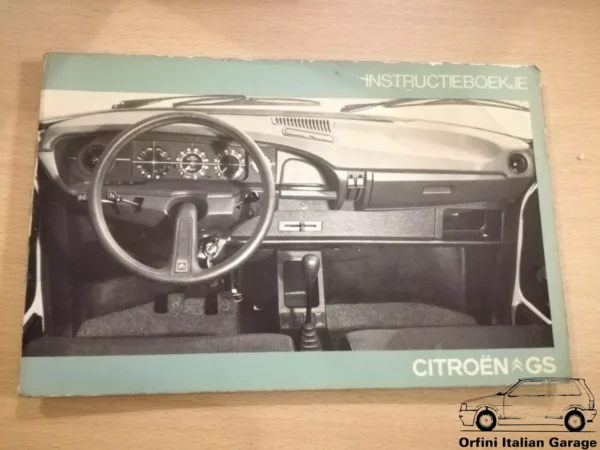 Citroen GS Owners Manual Driver's Handbook Libretto Uso Manutenzione View Front