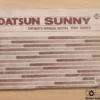 Datsun Sunny B310 Owners Manual Driver's Handbook Libretto Manutenzione View Rear