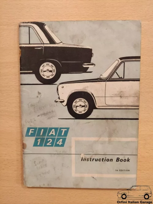 Fiat 124 - Owners Manual Handbook Libretto Uso e Manutenzione View Front