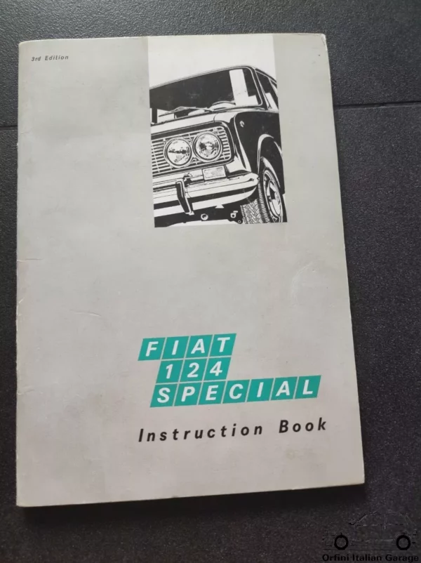 Fiat 124 Special Owners Manual Handbook Libretto Uso e Manutenzione View Front