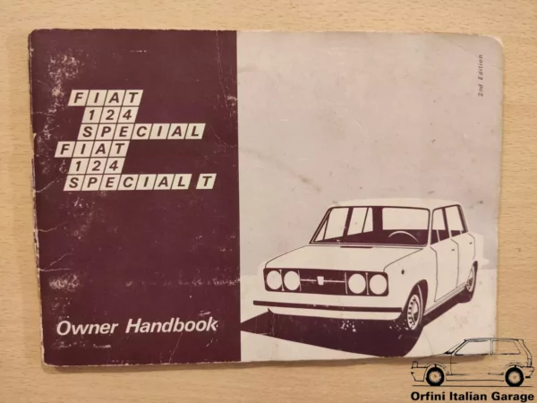 Fiat 124 Special T Owners Manual Handbook Libretto Uso e Manutenzione View Front