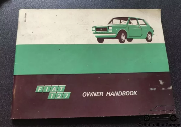 Fiat 127 - Owners Manual Handbook Libretto Uso e Manutenzione View Front