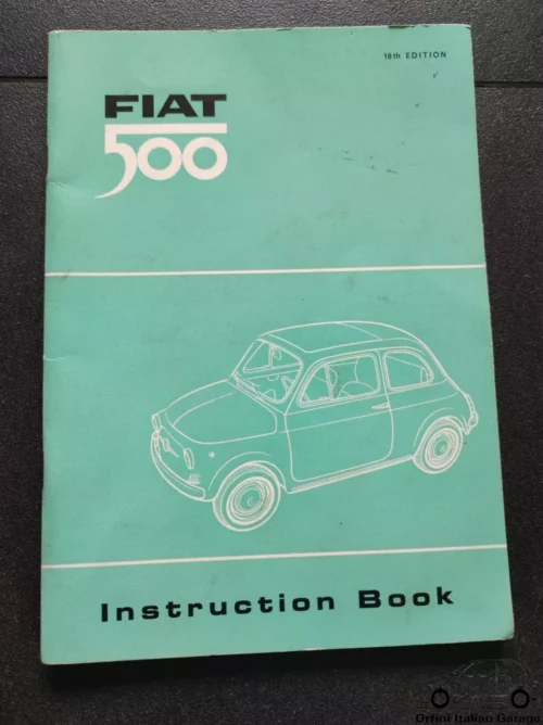 Fiat 500 - Owners Manual Handbook Libretto Uso e Manutenzione View Rear