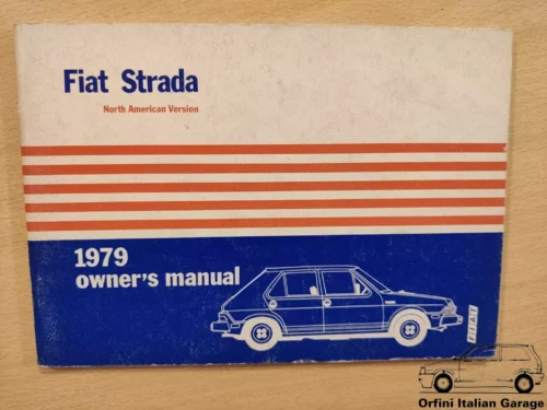 Fiat Ritmo Strada MK1 - Owners Manual Handbook Libretto Uso e Manutenzione View Front