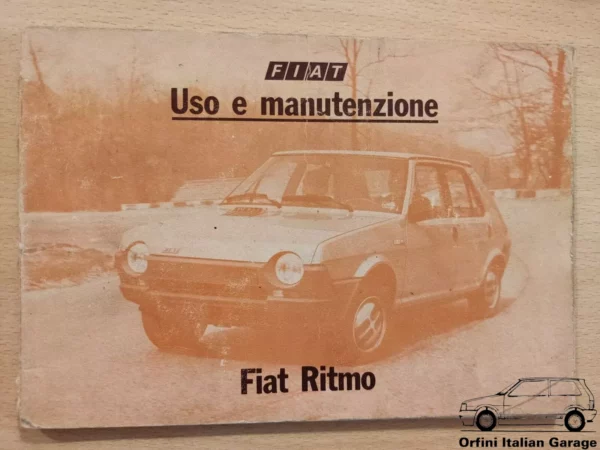 Fiat Ritmo Strada MK1 - Owners Manual Handbook Libretto Uso e Manutenzione View Front