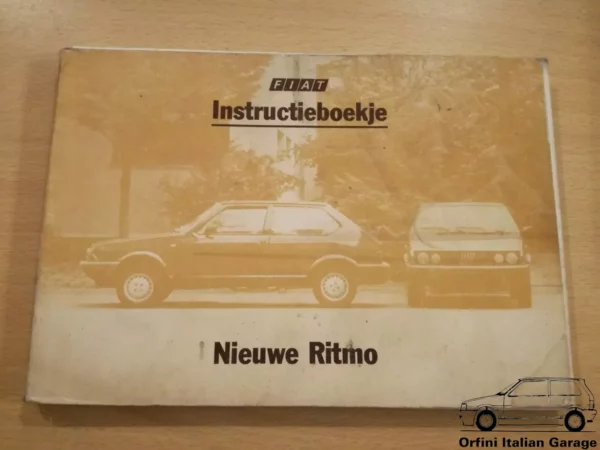 Fiat Ritmo Strada MK2 - Owners Manual Handbook Libretto Uso e Manutenzione View Front