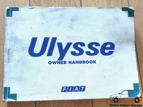 Fiat Ulysse - Owners Manual Handbook Libretto Uso e Manutenzione View Front