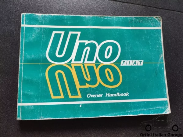 Fiat Uno MK1 Prima Serie - Owners Manual Handbook Libretto Uso e Manutenzione View Front