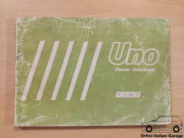 Fiat Uno MK1 Prima Serie - Owners Manual Handbook Libretto Uso e Manutenzione View Front