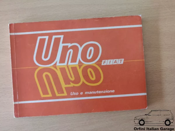 Fiat Uno MK1 Prima Serie - Owners Manual Handbook Libretto Uso e Manutenzione View Front