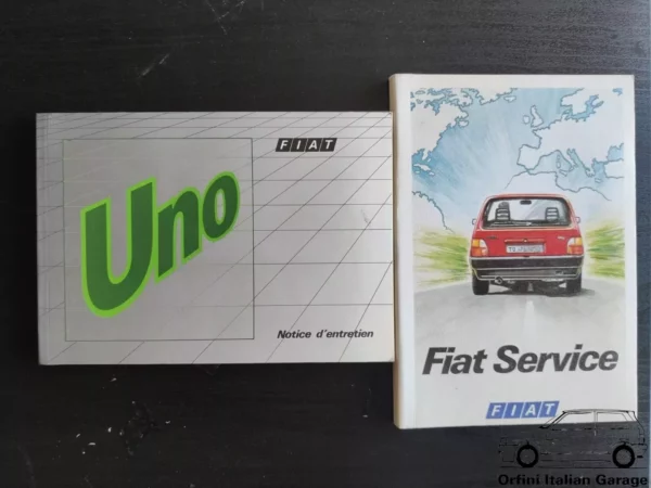Fiat Uno MK2 Seconda Serie - Owners Manual Handbook Libretto Uso e Manutenzione View Front