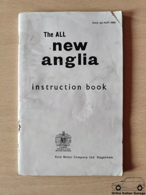 Ford Anglia 105E Owners Manual Driver's Handbook Libretto Uso Manutenzione View Front