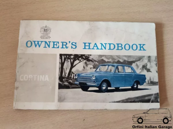 Ford Cortina MK1 Owners Manual Driver's Handbook Libretto Uso Manutenzione View Front