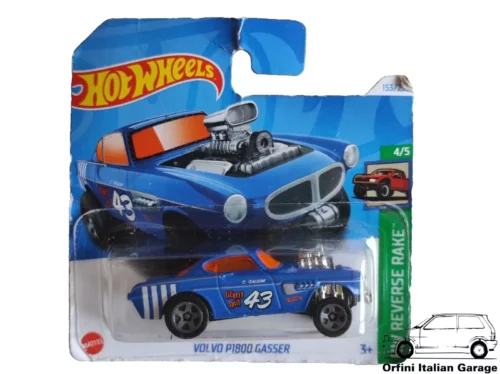 Volvo P1800 Gasser HotWheels HW REVERSE RAKE View Front