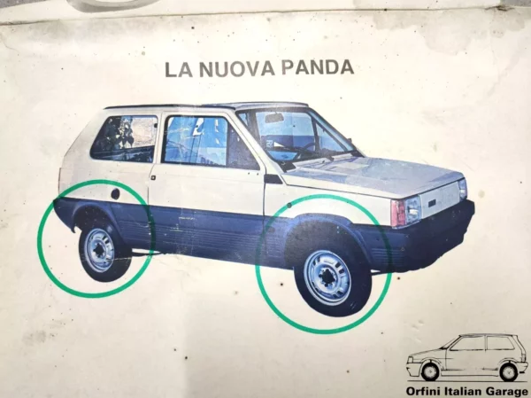 Kit Parafanghini Codolini Side Fender Fiat Panda 141 4X4 30 45 Prima Serie View Right