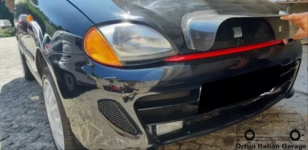 Lamp Pods Cover Fog Light Fiat Seicento Sporting Rally View Front