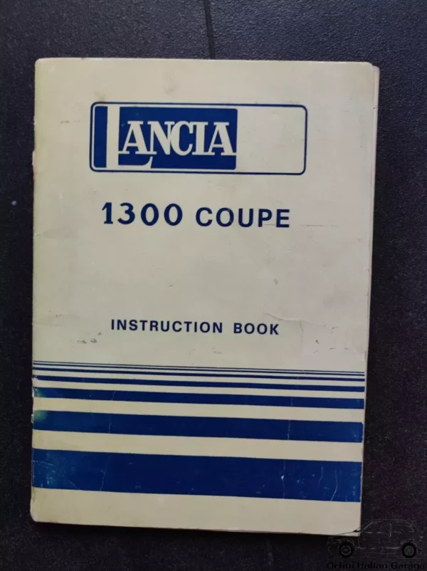 Lancia Beta 1300 Coupe - Owners Manual Handbook Libretto Uso e Manutenzione View Front