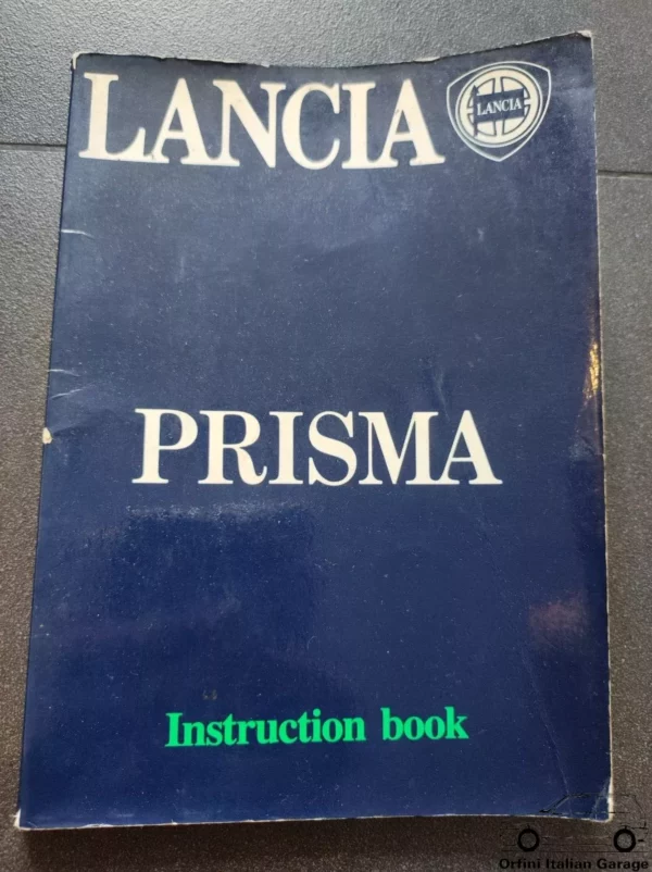 Lancia Prisma - Owners Manual Handbook Libretto Uso e Manutenzione View Rear