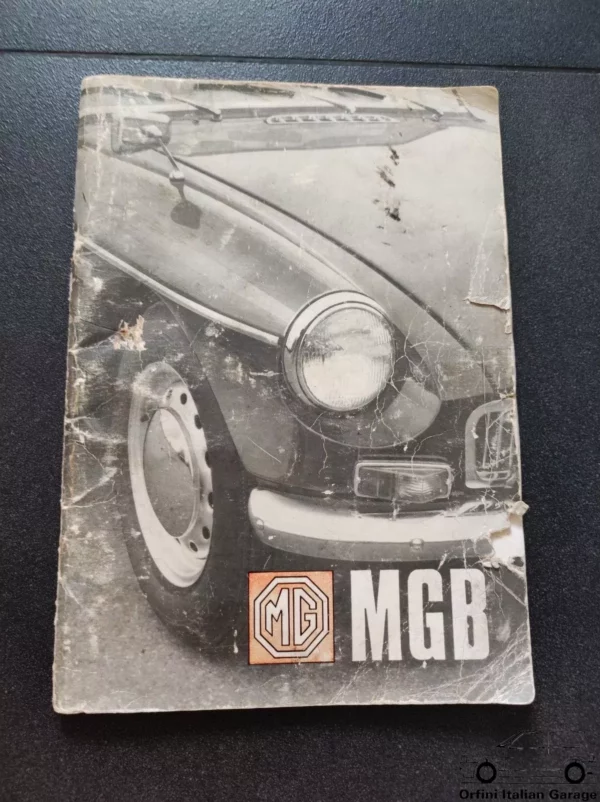 MG B MGB Owners Manual Driver's Handbook Libretto Manutenzione View Right