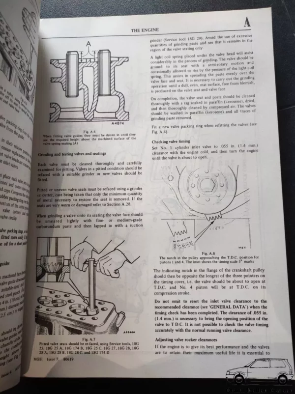 MGB MG B - Workshop Service Repair Operation Manual View Front