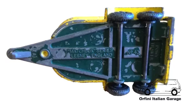 Pony Trailer Nº 43 Matchbox Series Lesney England View Front
