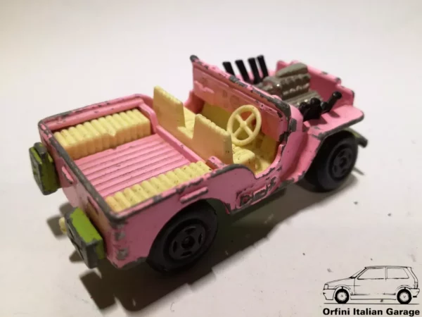 Jeep Hot Rod Nº2 Matchbox 1971 Lesney Superfast View Rear