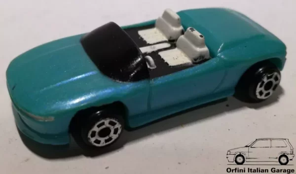 1990 Mil Mini Blue Convertible Car Matchbox View Right