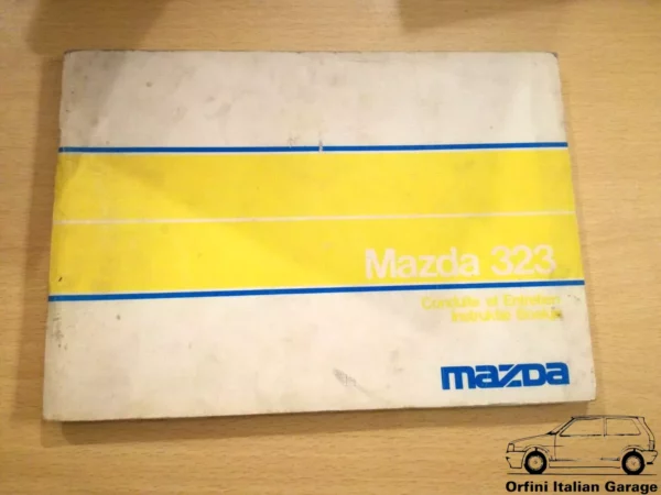Mazda 323 Owners Manual Driver's Handbook Libretto Entretien View Front
