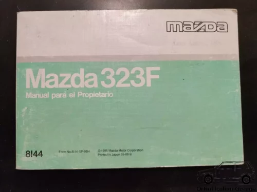 Mazda 323F 323 Owners Manual Driver's Handbook Libretto Entretien View Front