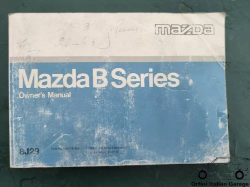 Mazda B Series Owners Manual Handbook Libretto Uso Manutenzione Entretien View Right