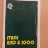 Mini 850 1000 Owners Manual Driver's Handbook Libretto Manutenzione View Front
